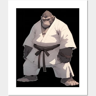 Karate Master Gorilla Posters and Art